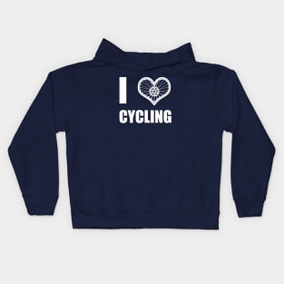 Cycling Bicycle Athlete Love Slogan Gift For Cyclist Kids Hoodie